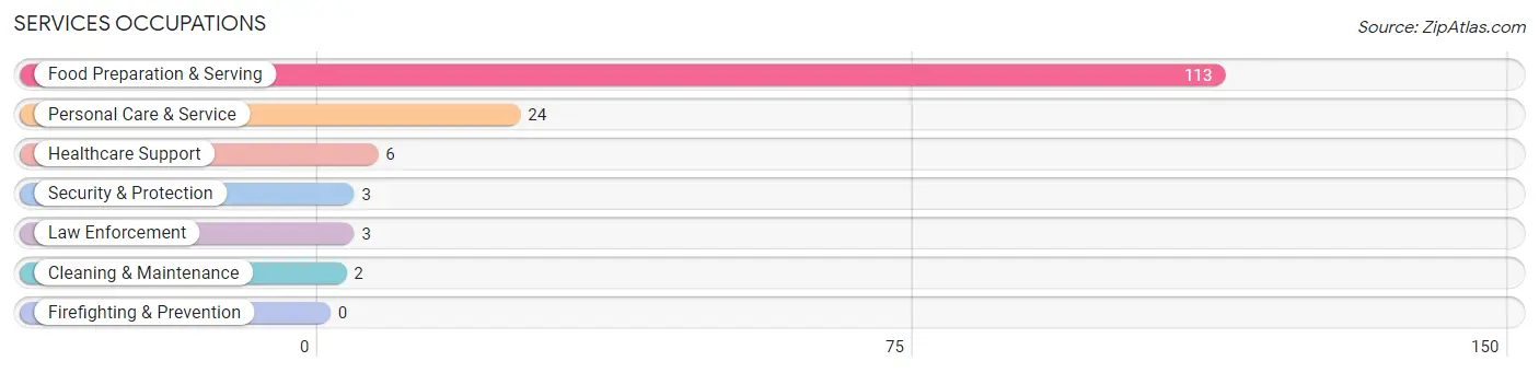 Services Occupations in Zip Code 19967