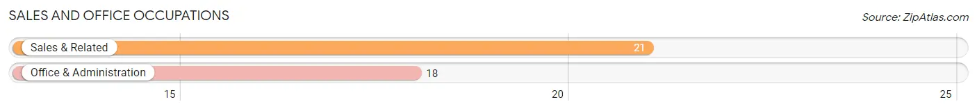 Sales and Office Occupations in Zip Code 20004