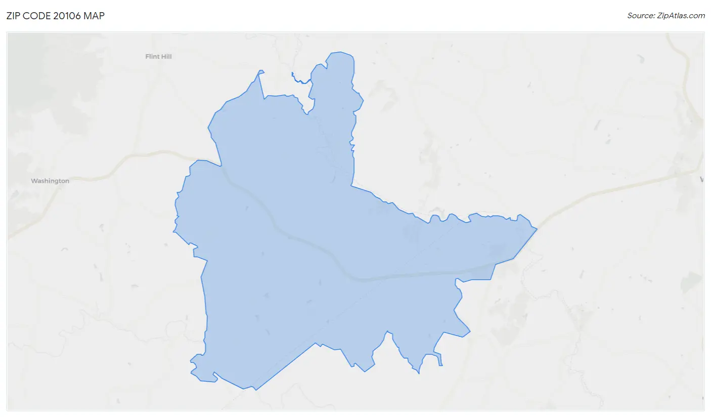 Zip Code 20106 Map