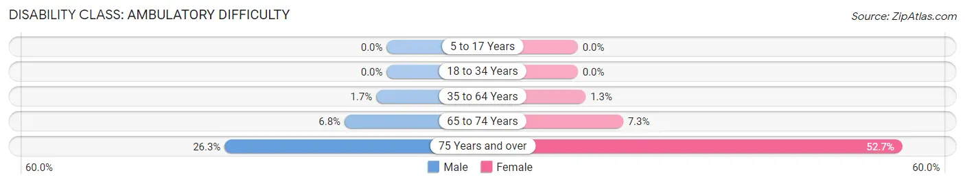 Disability in Zip Code 20158: <span>Ambulatory Difficulty</span>