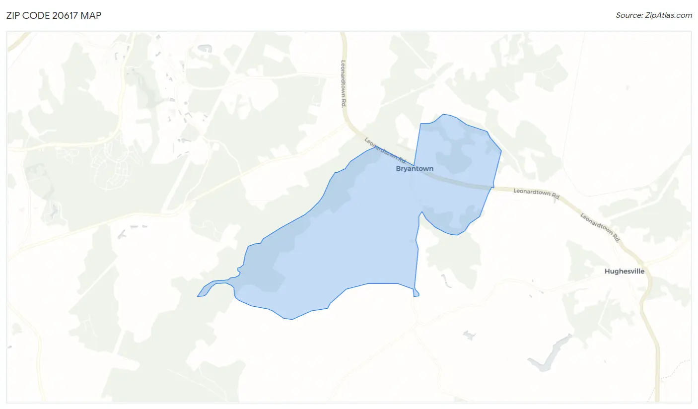 Zip Code 20617 Map