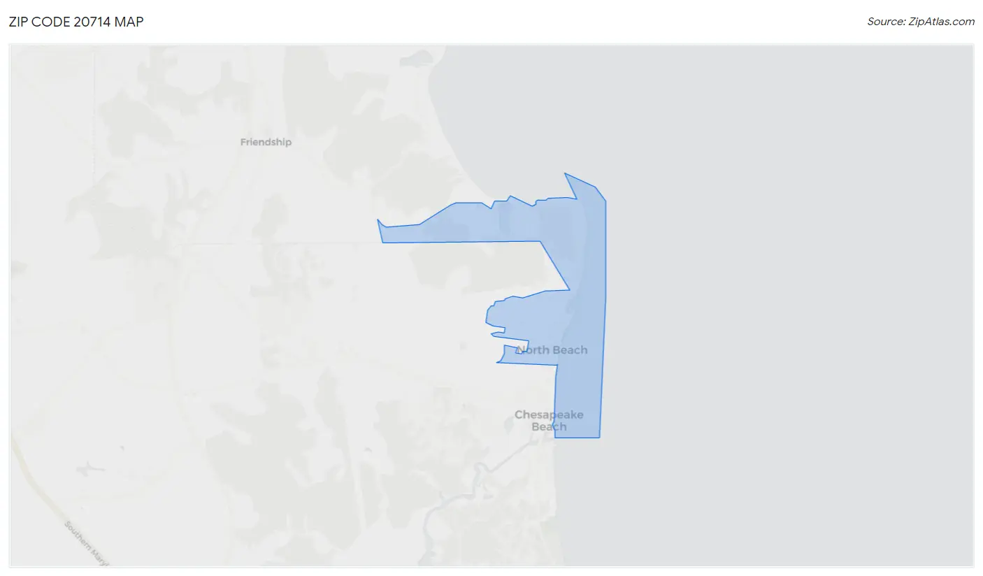 Zip Code 20714 Map