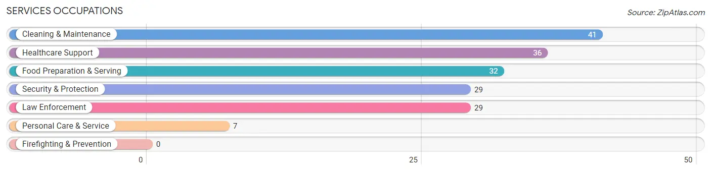Services Occupations in Zip Code 20777