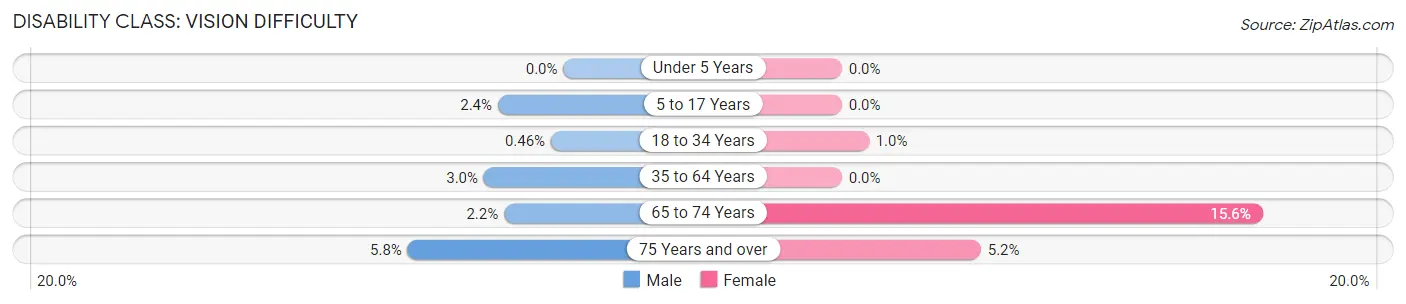 Disability in Zip Code 20903: <span>Vision Difficulty</span>