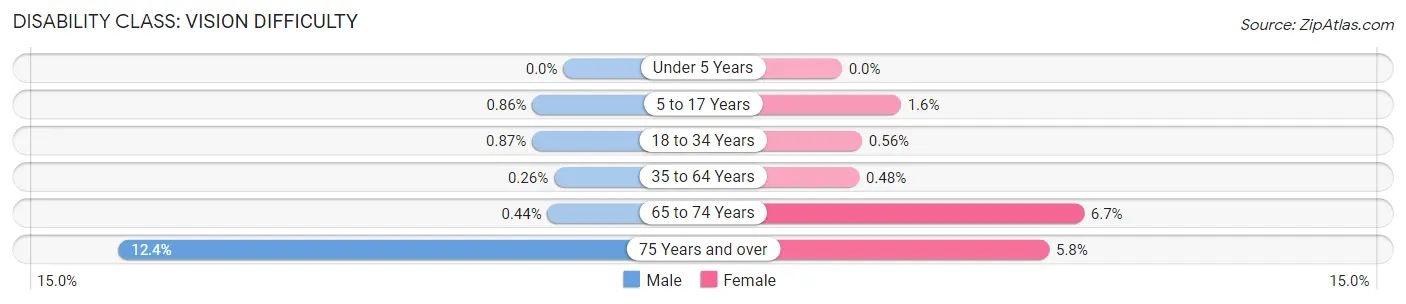 Disability in Zip Code 20910: <span>Vision Difficulty</span>