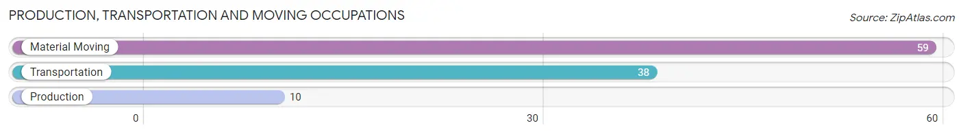 Production, Transportation and Moving Occupations in Zip Code 21163