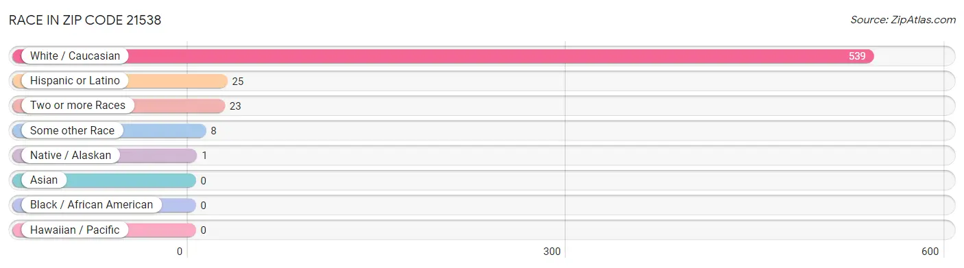 Race in Zip Code 21538