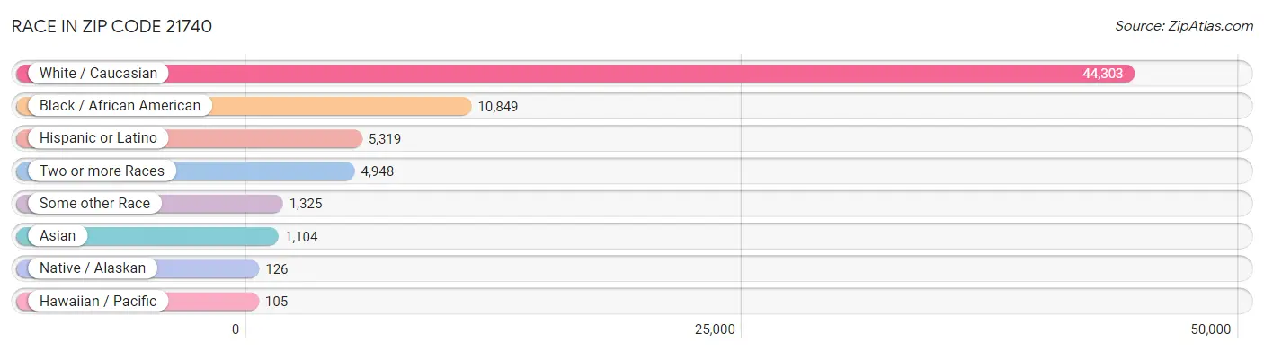 Race in Zip Code 21740