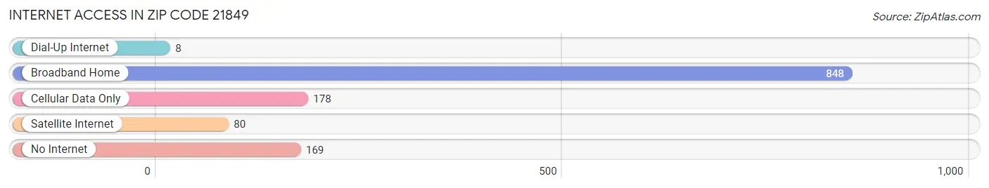 Internet Access in Zip Code 21849