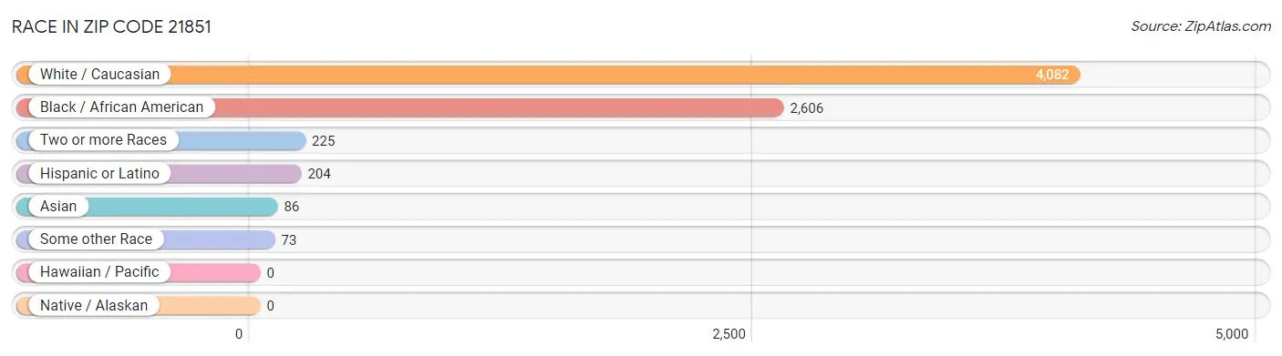 Race in Zip Code 21851