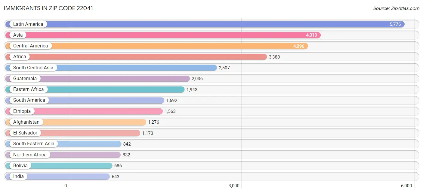 Immigrants in Zip Code 22041