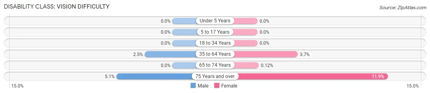 Disability in Zip Code 22046: <span>Vision Difficulty</span>