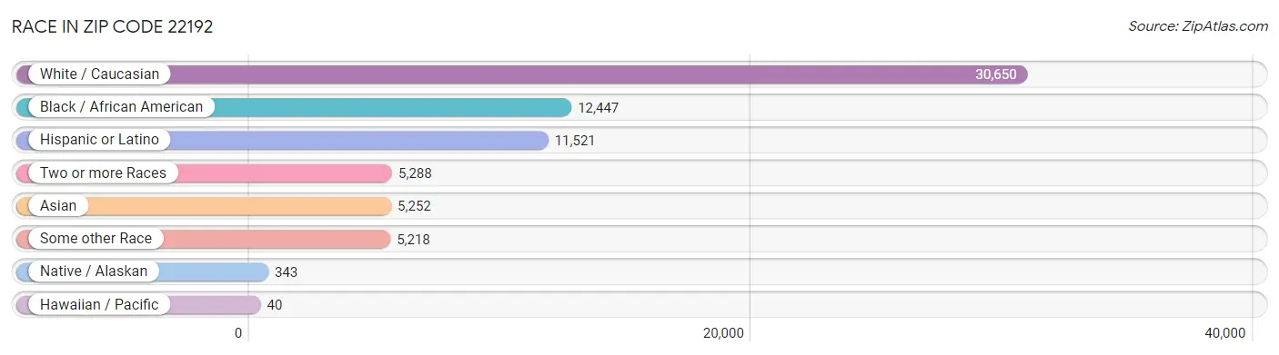 Race in Zip Code 22192
