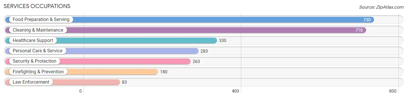 Services Occupations in Zip Code 22401