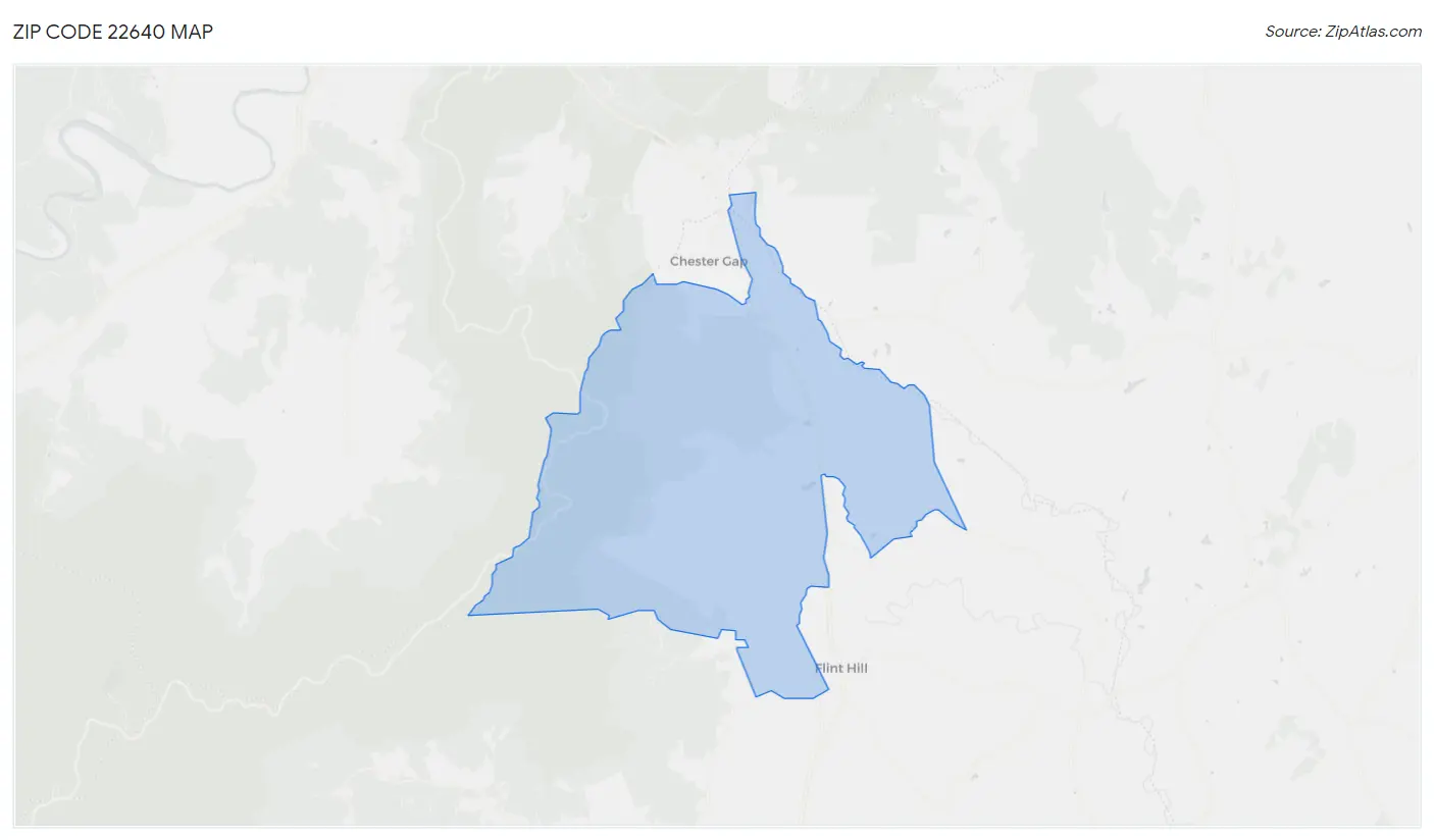 Zip Code 22640 Map