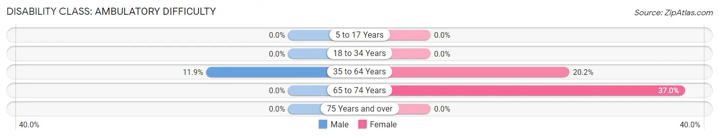 Disability in Zip Code 22738: <span>Ambulatory Difficulty</span>