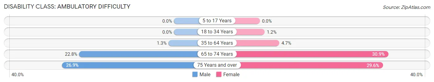 Disability in Zip Code 22812: <span>Ambulatory Difficulty</span>