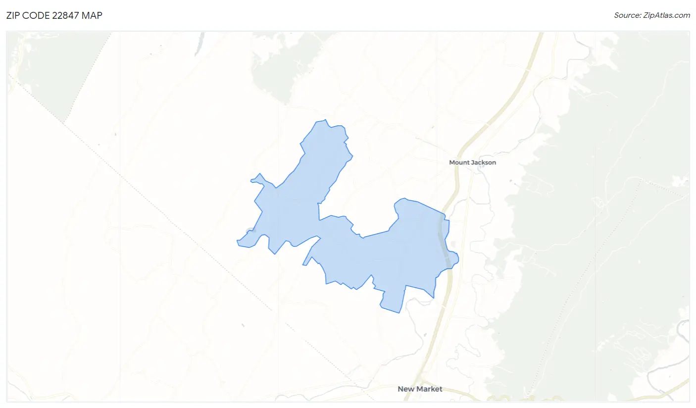 Zip Code 22847 Map