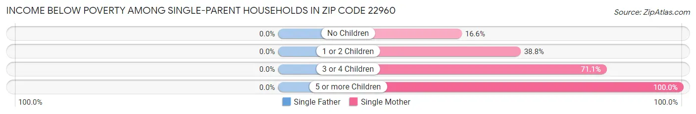 Income Below Poverty Among Single-Parent Households in Zip Code 22960