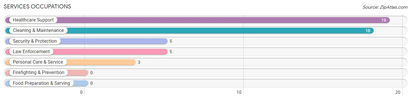 Services Occupations in Zip Code 23079