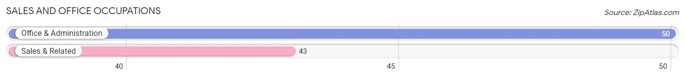 Sales and Office Occupations in Zip Code 23106