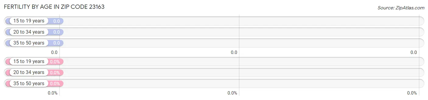 Female Fertility by Age in Zip Code 23163