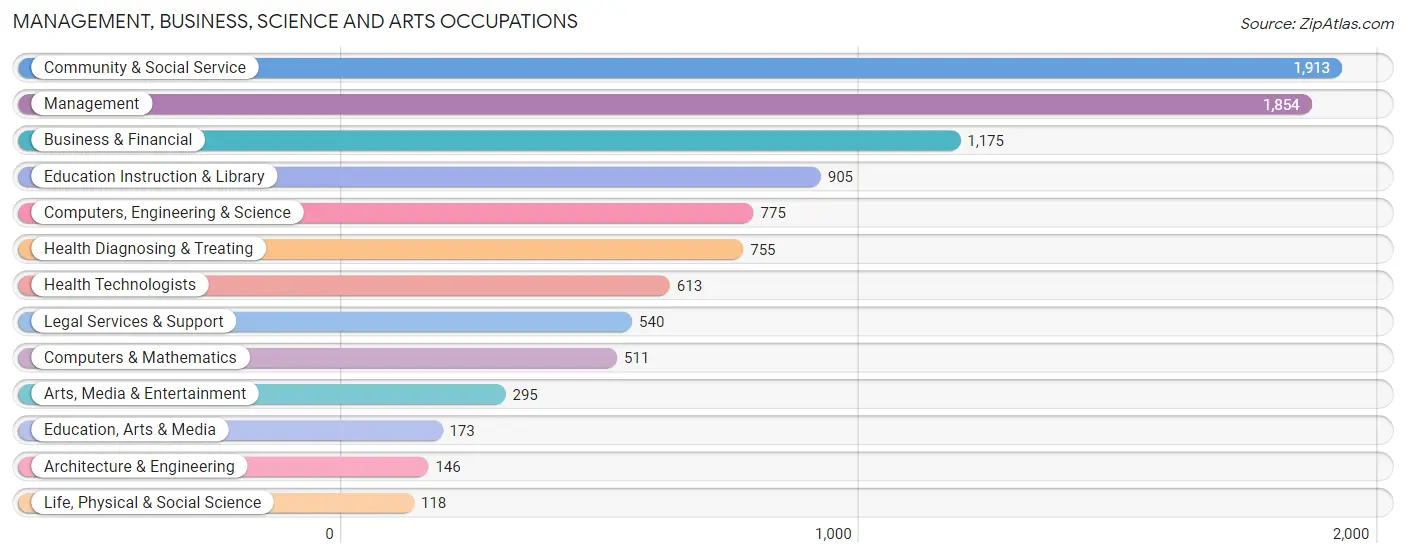 Management, Business, Science and Arts Occupations in Zip Code 23226