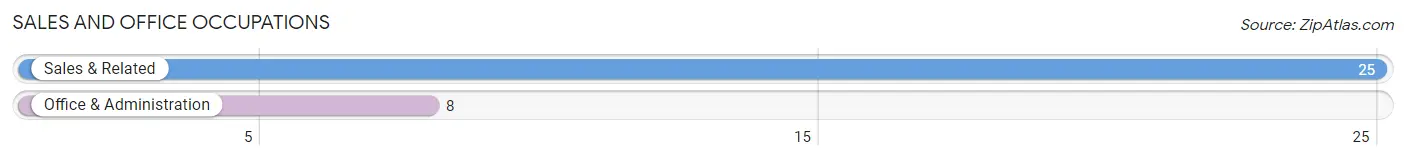 Sales and Office Occupations in Zip Code 23347