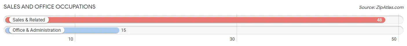 Sales and Office Occupations in Zip Code 23357