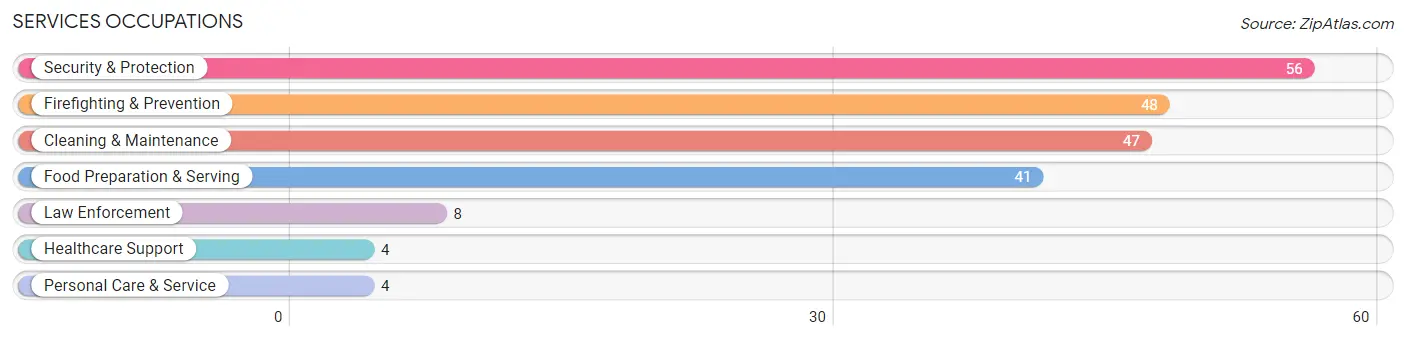 Services Occupations in Zip Code 23359