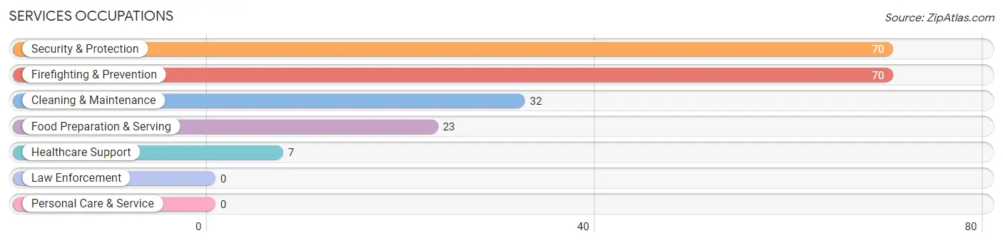 Services Occupations in Zip Code 23882