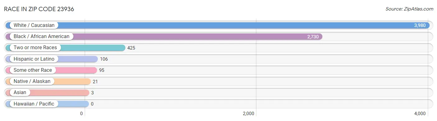 Race in Zip Code 23936