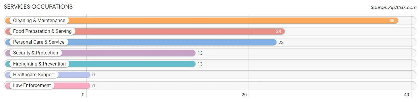 Services Occupations in Zip Code 23943