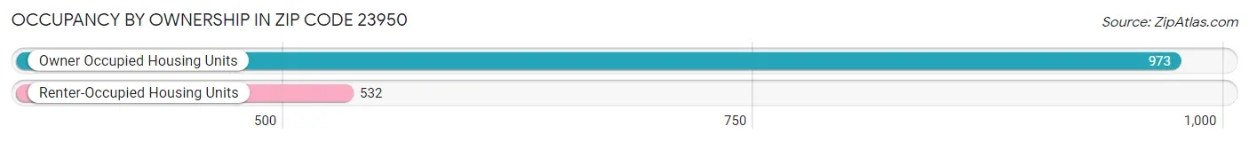 Occupancy by Ownership in Zip Code 23950