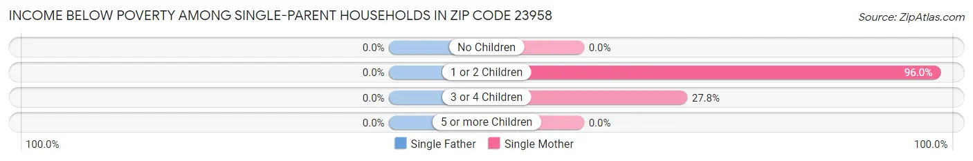 Income Below Poverty Among Single-Parent Households in Zip Code 23958