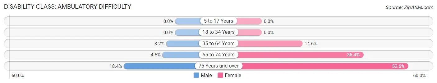 Disability in Zip Code 23970: <span>Ambulatory Difficulty</span>