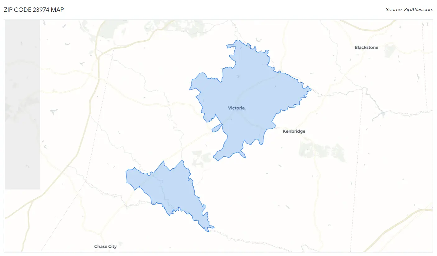 Zip Code 23974 Map