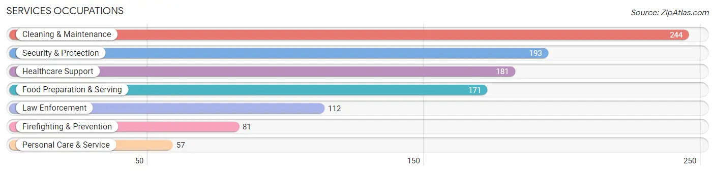 Services Occupations in Zip Code 24014