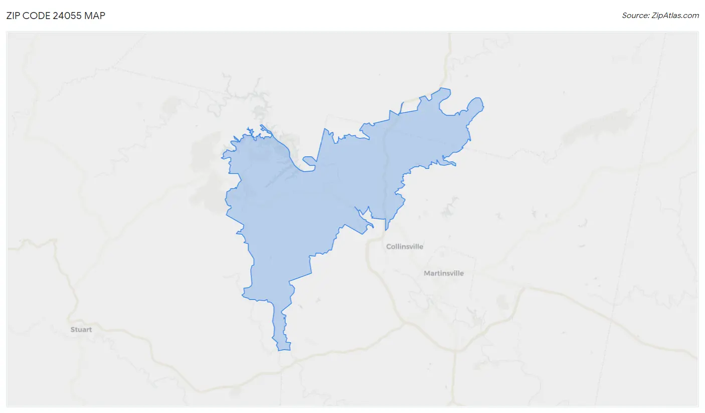 Zip Code 24055 Map