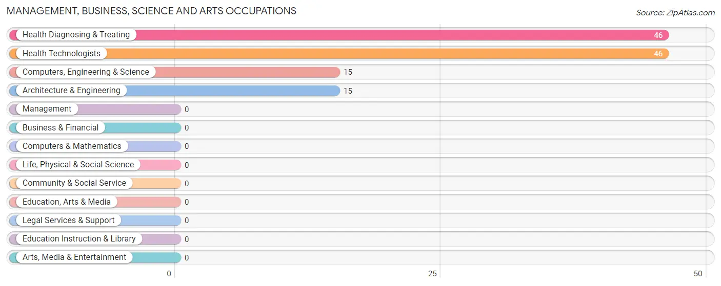 Management, Business, Science and Arts Occupations in Zip Code 24058