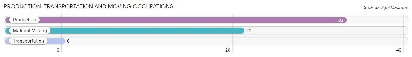 Production, Transportation and Moving Occupations in Zip Code 24102