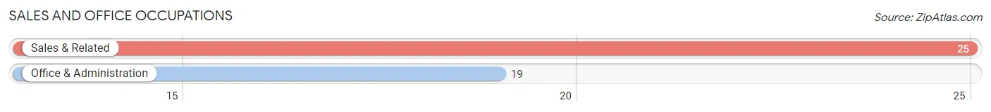 Sales and Office Occupations in Zip Code 24120