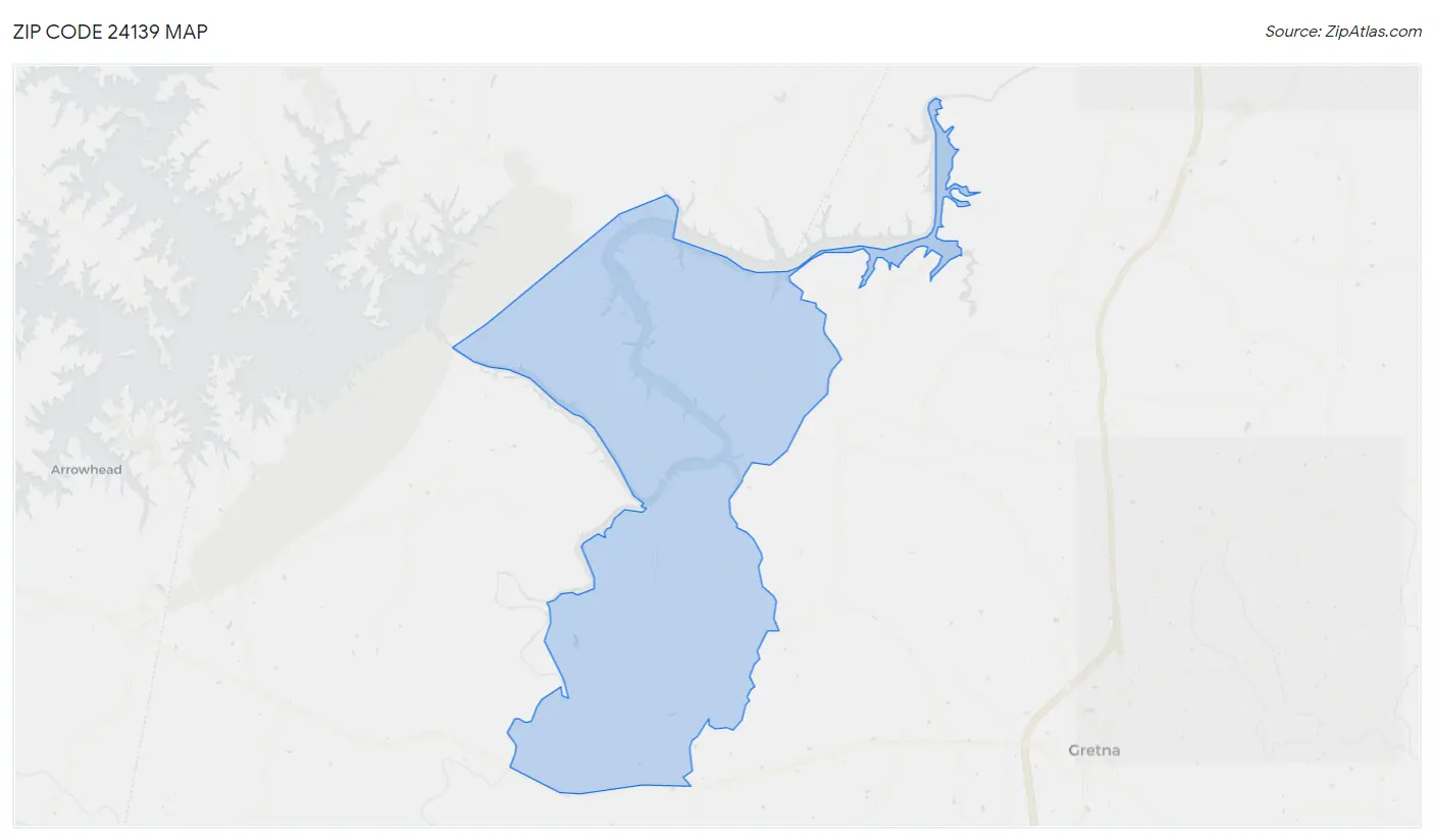 Zip Code 24139 Map