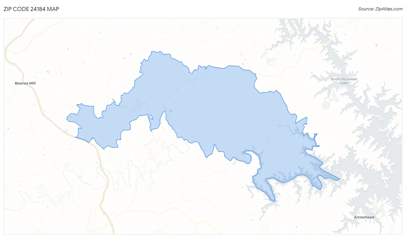 Zip Code 24184 Map