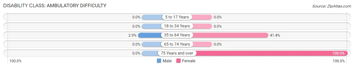 Disability in Zip Code 24270: <span>Ambulatory Difficulty</span>