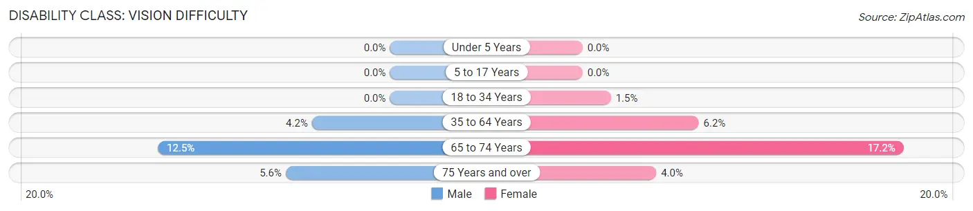 Disability in Zip Code 24348: <span>Vision Difficulty</span>