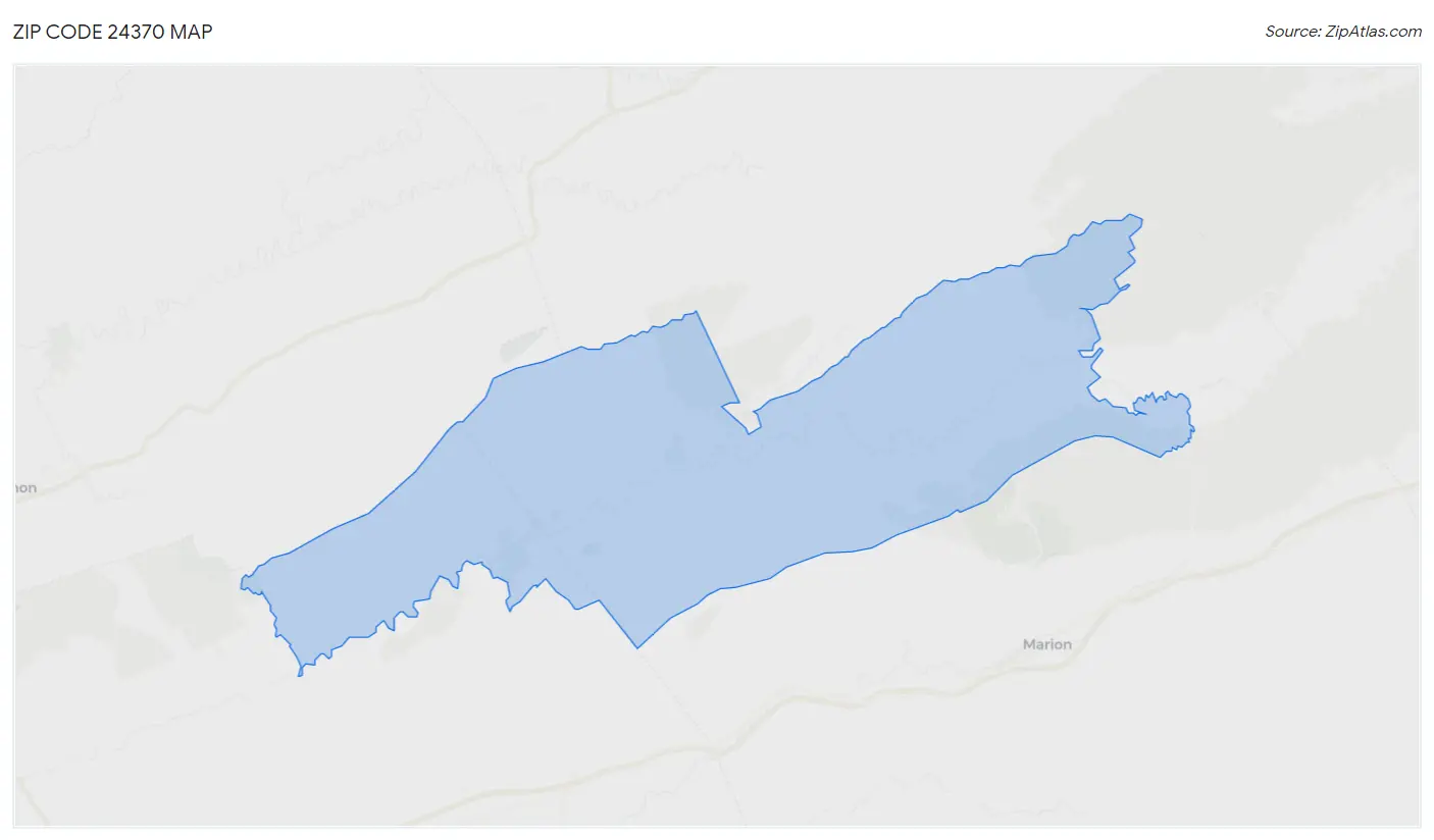 Zip Code 24370 Map