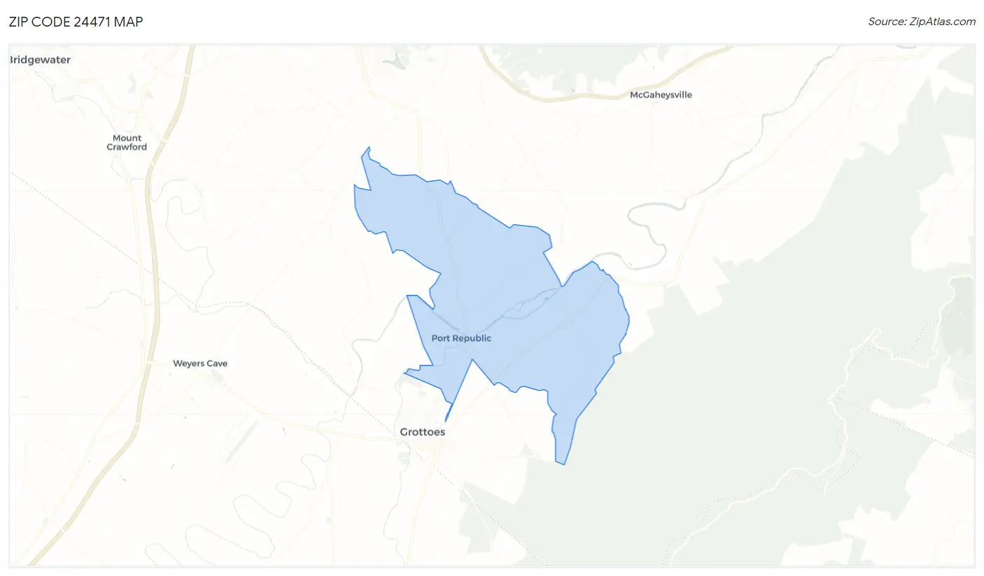 Zip Code 24471 Map