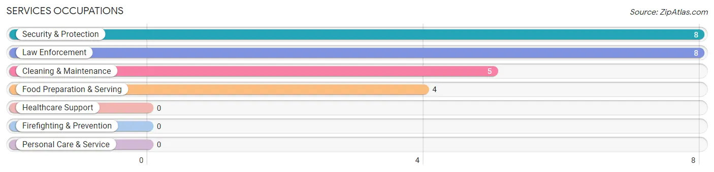 Services Occupations in Zip Code 24473