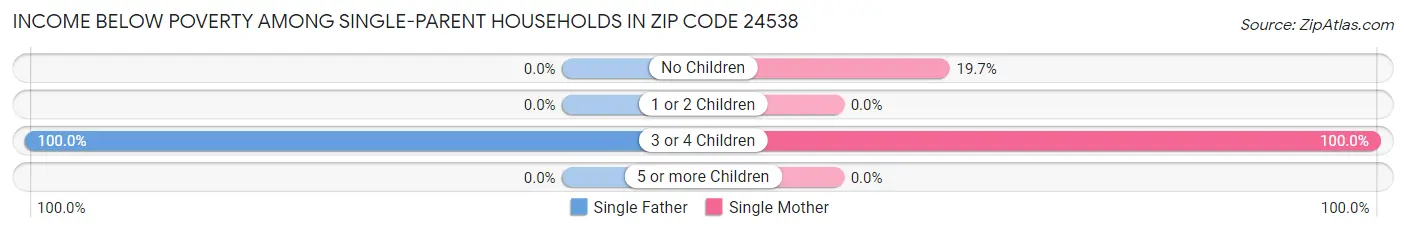 Income Below Poverty Among Single-Parent Households in Zip Code 24538